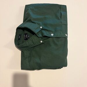 J. Crew Forest Green Casual Shirt